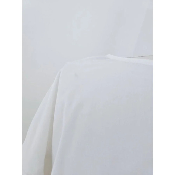 Elizabeth And James White Simi Sheer Polyester Crepe Bell Sleeve Blouse Top M - Picture 8 of 12